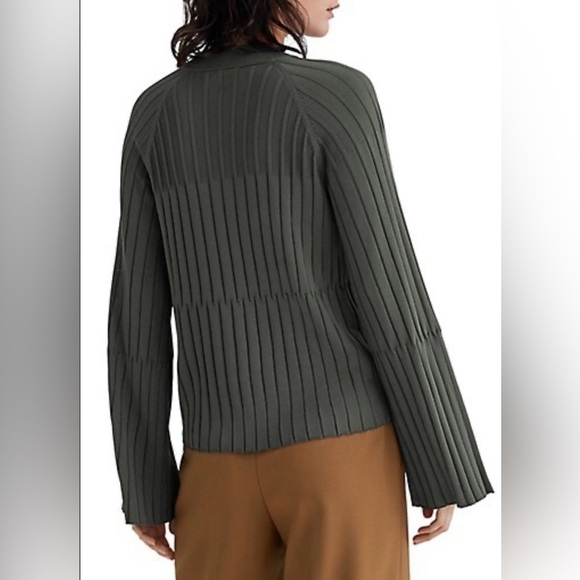 Club Monaco Bell-Sleeve Ribbed Sweater - Picture 2 of 10